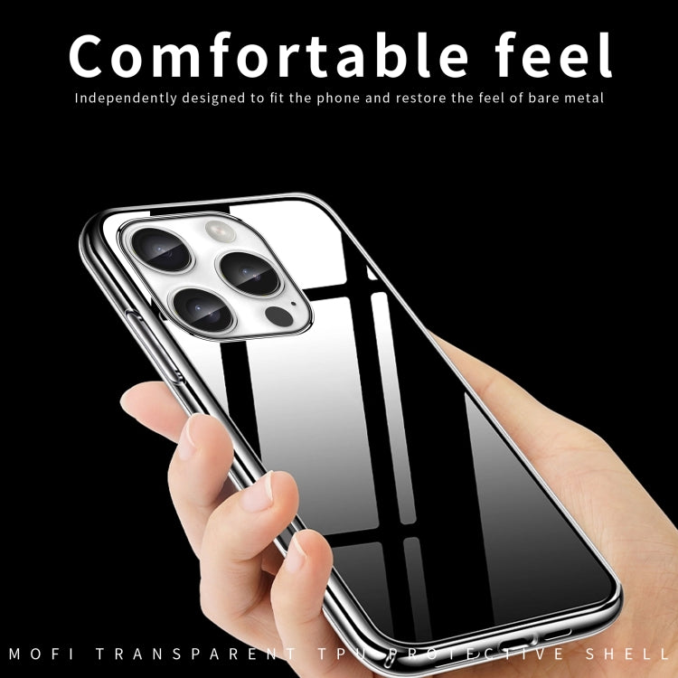 For iPhone 16 Pro MOFI Ming Series Ultra-thin TPU Phone Case(Transparent)