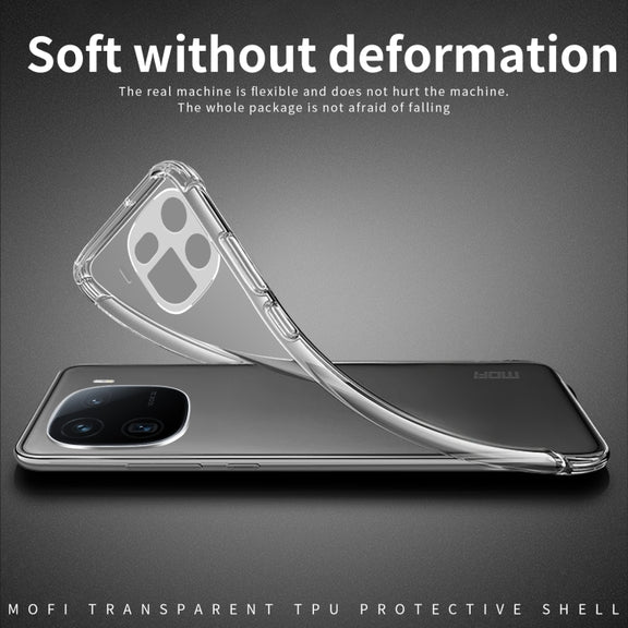 For vivo iQOO 12 MOFI Ming Series Ultra-thin TPU Phone Case(Transparent)