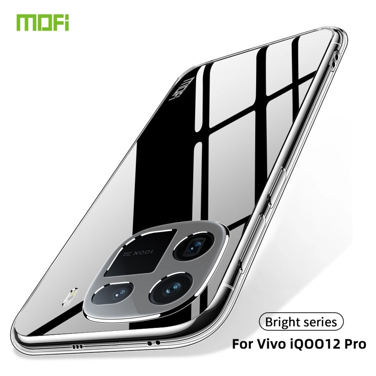 For vivo iQOO 12 Pro MOFI Ming Series Ultra-thin TPU Phone Case(Transparent) - iQOO 12 Pro Cases by MOFI | Online Shopping South Africa | PMC TechLife