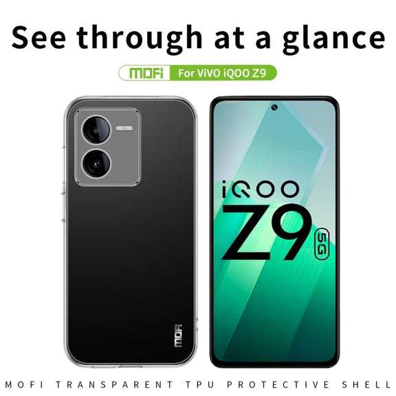 For vivo iQOO Z9 MOFI Ming Series Ultra-thin TPU Phone Case(Transparent)