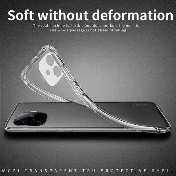 For vivo iQOO Z9 Turbo MOFI Ming Series Ultra-thin TPU Phone Case(Transparent)