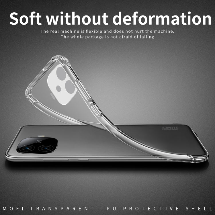 For vivo iQOO Z9 Turbo MOFI Ming Series Ultra-thin TPU Phone Case(Transparent)