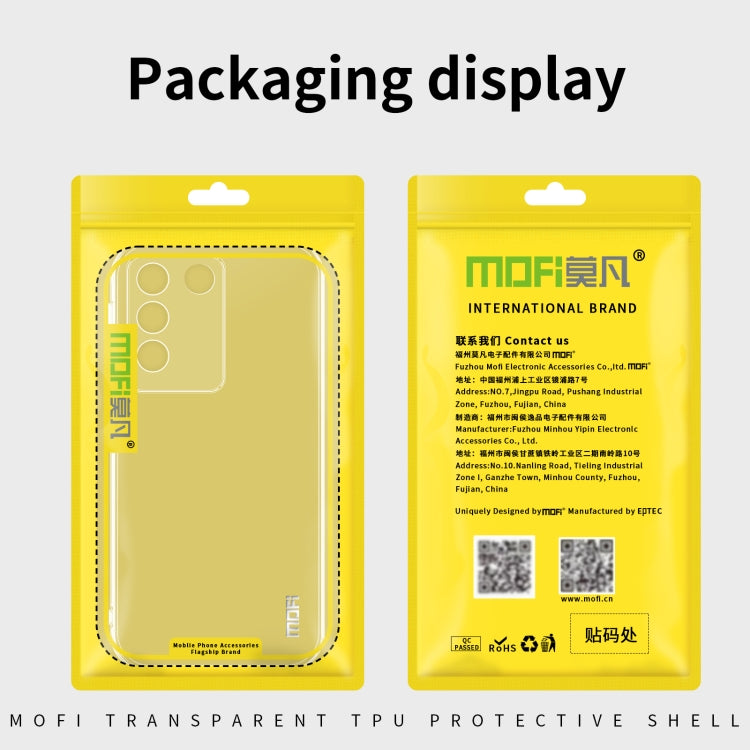 For vivo S17 MOFI Ming Series Ultra-thin TPU Phone Case(Transparent)