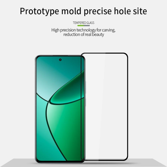 For Realme 12+ PINWUYO 9H 2.5D Full Screen Tempered Glass Film(Black)
