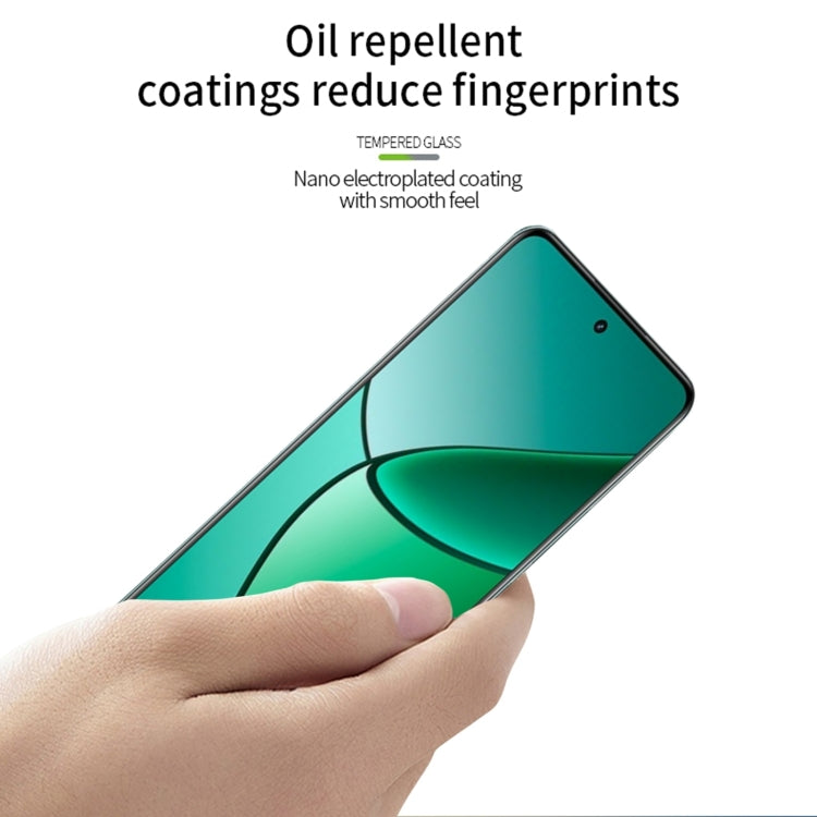 For Realme 12+ PINWUYO 9H 2.5D Full Screen Tempered Glass Film(Black) - Realme Tempered Glass by PINWUYO | Online Shopping South Africa | PMC TechLife | Buy Now Pay Later Mobicred