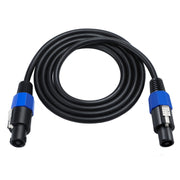 JUNSUNMAY Speakon Male to Speakon Male Audio Speaker Adapter Cable with Snap Lock, Length:10FT