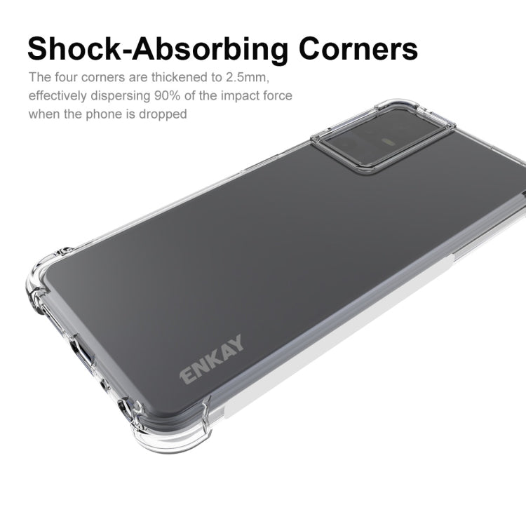 For TCL 40 SE ENKAY Hat-Prince Transparent TPU Shockproof Phone Case - free shipping - PMC TechLife - Order now!