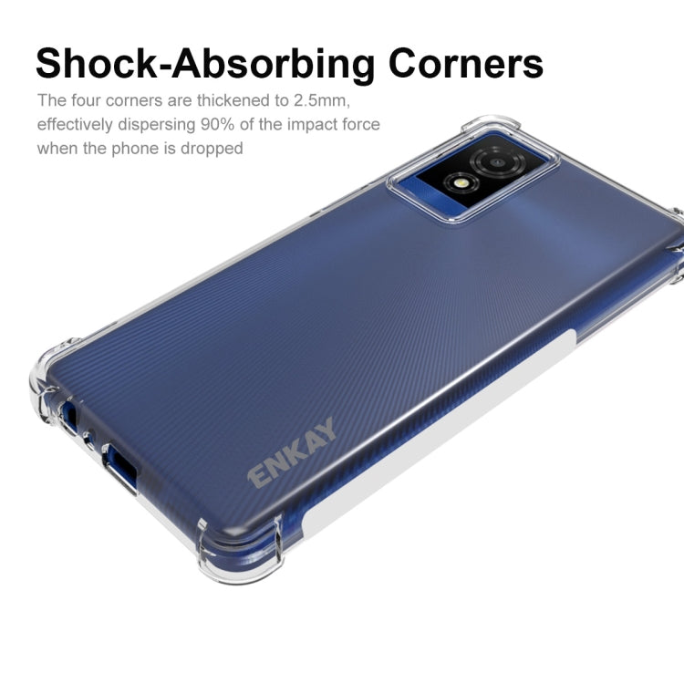 For TCL 501 4G ENKAY Hat-Prince Transparent TPU Shockproof Phone Case - free shipping - PMC Jewellery - Order now!