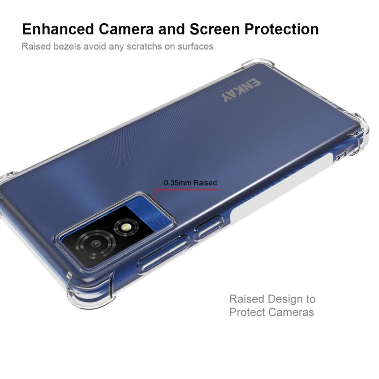 For TCL 501 4G ENKAY Hat-Prince Transparent TPU Shockproof Phone Case - free shipping - PMC Jewellery - Order now!