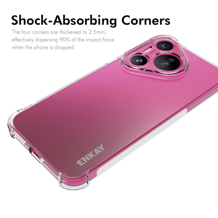 For Huawei Pura 70 ENKAY Hat-Prince Transparent TPU Shockproof Phone Case - free shipping - PMC Jewellery - Order now!