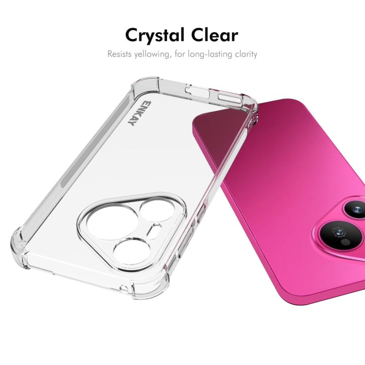 For Huawei Pura 70 ENKAY Hat-Prince Transparent TPU Shockproof Phone Case - free shipping - PMC Jewellery - Order now!