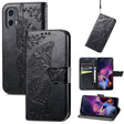 For Motorola Moto G Stylus 5G 2024 Butterfly Love Flower Embossed Leather Phone Case(Black) - Motorola Cases by PMC Jewellery | Online Shopping South Africa | PMC Jewellery | Buy Now Pay Later Mobicred