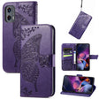 For Motorola Moto G Stylus 5G 2024 Butterfly Love Flower Embossed Leather Phone Case(Dark Purple) - Motorola Cases by PMC Jewellery | Online Shopping South Africa | PMC Jewellery | Buy Now Pay Later Mobicred