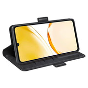 For Realme Narzo N53 / C53 Dual-side Magnetic Buckle Horizontal Flip Leather Phone Case(Black)