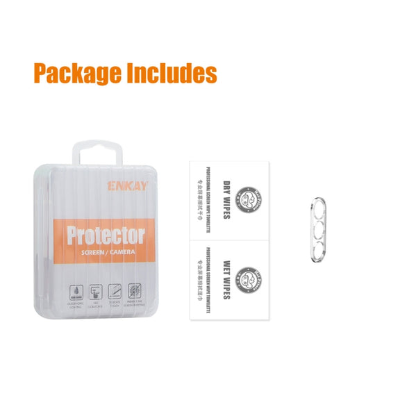 For Samsung Galaxy S24 FE 5G ENKAY Hat-Prince 9H Rear Camera Lens Tempered Glass Film(Transparent)