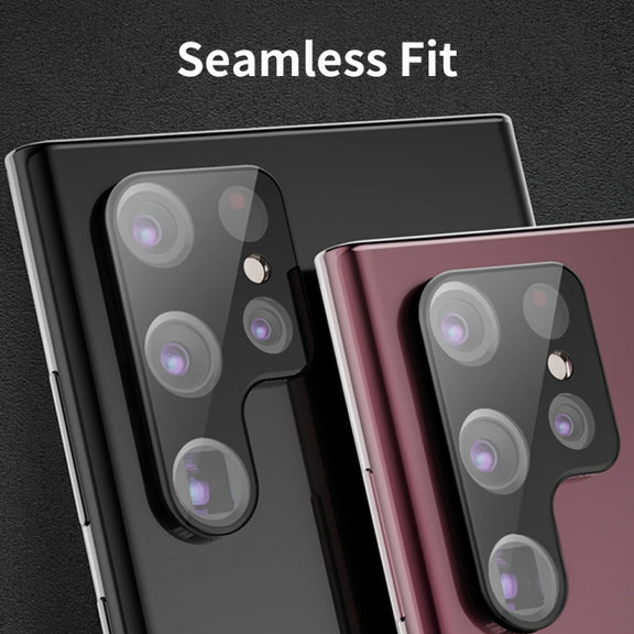 For Samsung Galaxy S24 Ultra 5G 2pcs ENKAY Hat-Prince 9H Rear Camera Lens Tempered Glass Film(Black)