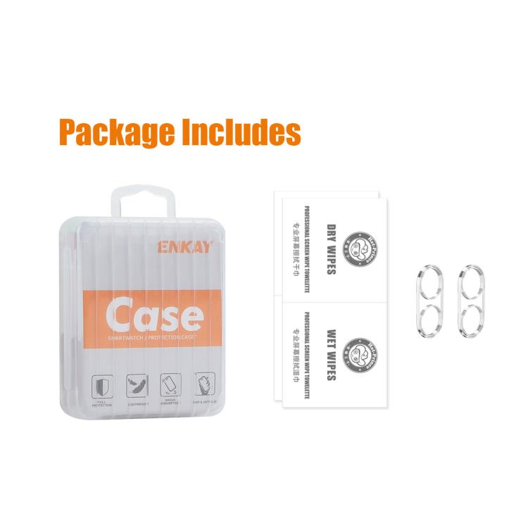 For Samsung Galaxy Z Flip7 FE 2pcs ENKAY Hat-Prince 9H Rear Camera Lens Tempered Glass Film(Transparent) - free shipping - PMC Jewellery - Order now!