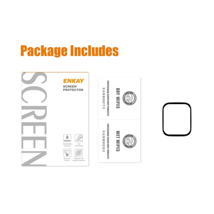 For Redmi Watch 3 Lite 1pcs ENKAY ENKAY 3D Full Coverage Soft PC Edge PMMA HD Screen Film