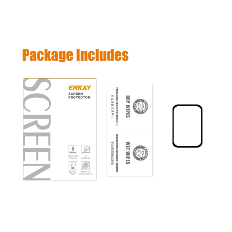 For Xiaomi Mi Band 8 Pro 1pcs ENKAY ENKAY 3D Full Coverage Soft PC Edge PMMA HD Screen Film