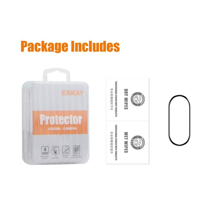 For Xiaomi Smart Band 10 1pcs ENKAY ENKAY 3D Full Coverage Soft PC Edge PMMA HD Screen Film