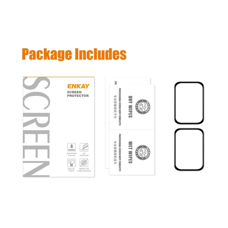 For Xiaomi Mi Band 8 Pro 2pcs ENKAY ENKAY 3D Full Coverage Soft PC Edge PMMA HD Screen Film - free shipping - PMC TechLife - Order now!