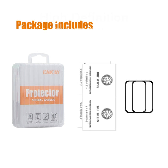 For Redmi Band 3 2pcs ENKAY ENKAY 3D Full Coverage Soft PC Edge PMMA HD Screen Film