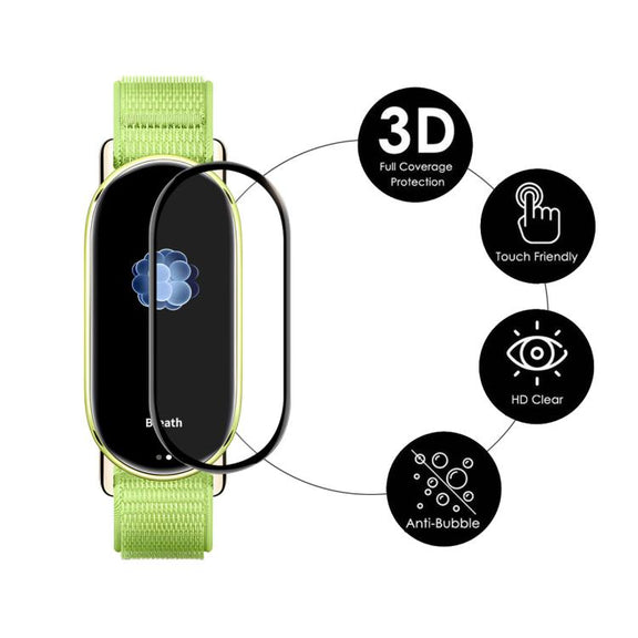 For Xiaomi Smart Band 10 2pcs ENKAY ENKAY 3D Full Coverage Soft PC Edge PMMA HD Screen Film