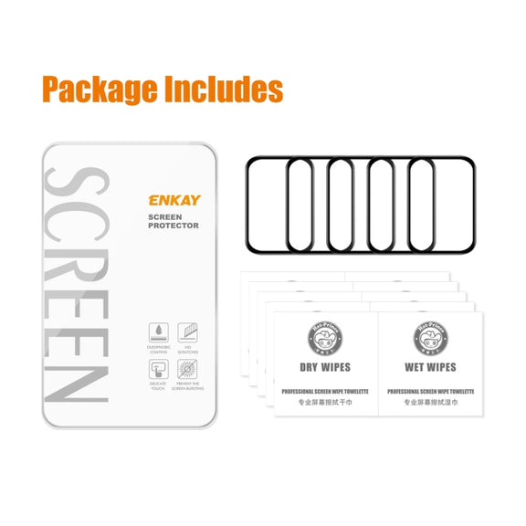 For Xiaomi Mi Band 8 Pro 5pcs ENKAY ENKAY 3D Full Coverage Soft PC Edge PMMA HD Screen Film