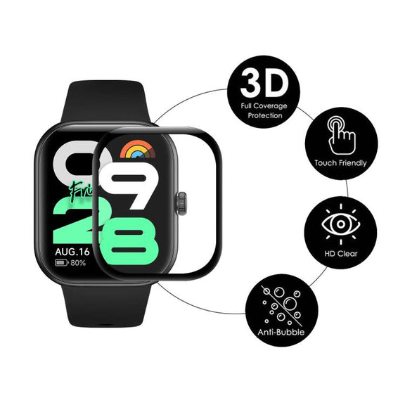 For Redmi Watch Move 5pcs ENKAY ENKAY 3D Full Coverage Soft PC Edge PMMA HD Screen Film