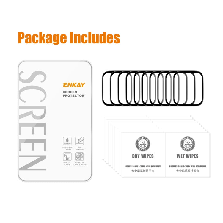 For Redmi Watch 5 Active 10pcs ENKAY ENKAY 3D Full Coverage Soft PC Edge PMMA HD Screen Film