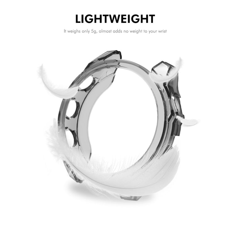 For Garmin Fenix 8 AMOLED / MIP 47mm ENKAY Hat-Prince Transparent TPU Frame Drop Protection Case(Purple) - free shipping - PMc TechLife - Order now!