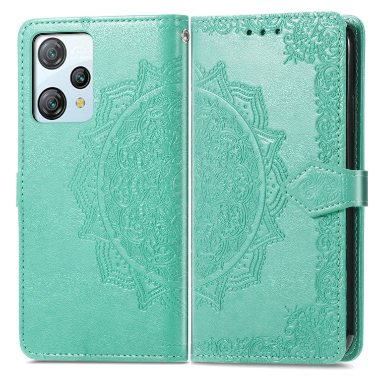 For Blackview A53 Mandala Flower Embossed Leather Phone Case(Green) - More Brand by PMC TechLife | Online Shopping South Africa | PMC TechLife | Buy Now Pay Later Mobicred