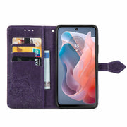 For Motorola Moto G Play 2024 Mandala Flower Embossed Leather Phone Case(Purple)