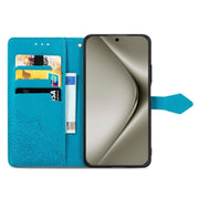 For Huawei Pura 70 Pro+ Mandala Flower Embossed Leather Phone Case(Blue)