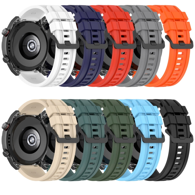 For Huawei Watch Ultimate Long & Short Sports Solid Color Silicone Watch Band Set(Black) - Watch Bands by PMC TechLife | Online Shopping South Africa | PMC TechLife