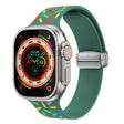 For Apple Watch 5 40mm Rainbow Dots Silicone Magnetic Buckle Watch Band(Green) - Watch Bands by PMC TechLife | Online Shopping South Africa | PMC TechLife