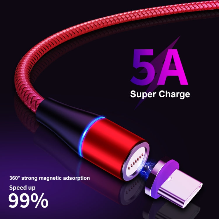 ENKAY 2 in 1 5A USB to Type-C + 8 Pin Magnetic Fast Charging Data Cable with LED Light, Length: 1m(Silver) - free shipping - PMC Jewellery - Order now!