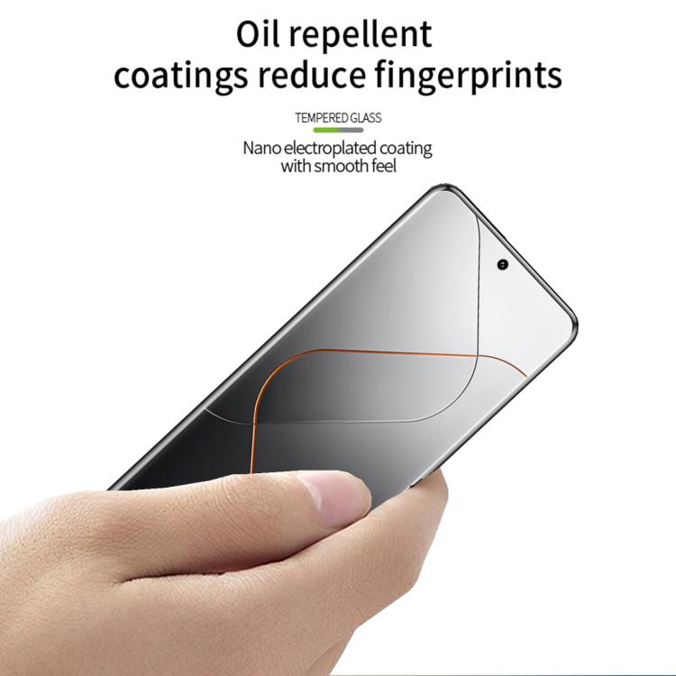 For Xiaomi 14 Pro PINWUYO 9H 3D Hot Bending Tempered Glass Film(Black) - free shipping - PMC TechLife - Order now!