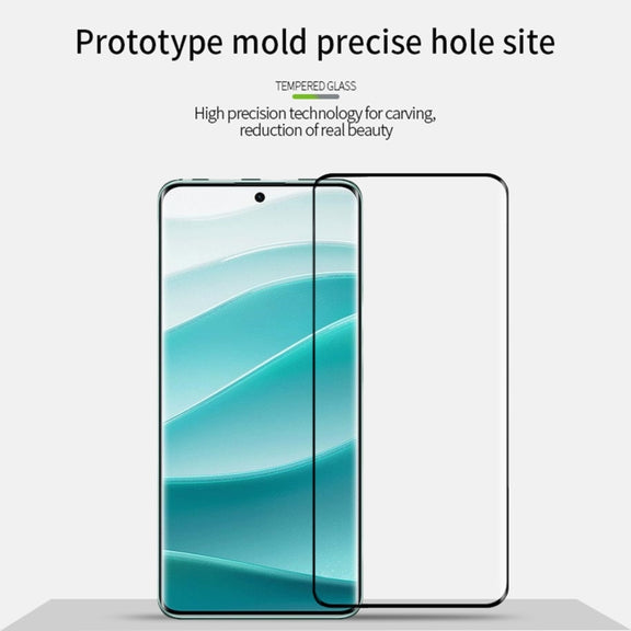 For Redmi Note 14 Pro 5G /14 Pro+ 5G PINWUYO 9H 3D Hot Bending Tempered Glass Film(Black)
