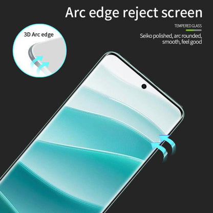 For Redmi Note 14 Pro 5G /14 Pro+ 5G PINWUYO 9H 3D Hot Bending Tempered Glass Film(Black) - free shipping - PMC Jewellery - Order now!