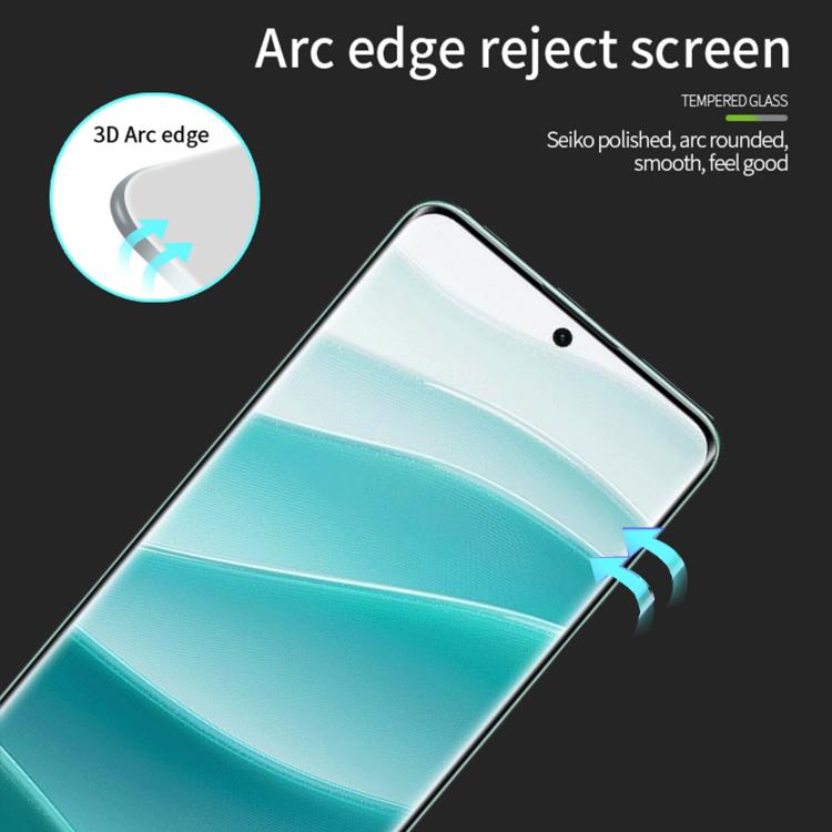 For Redmi Note 14 Pro 5G /14 Pro+ 5G PINWUYO 9H 3D Hot Bending Tempered Glass Film(Black)