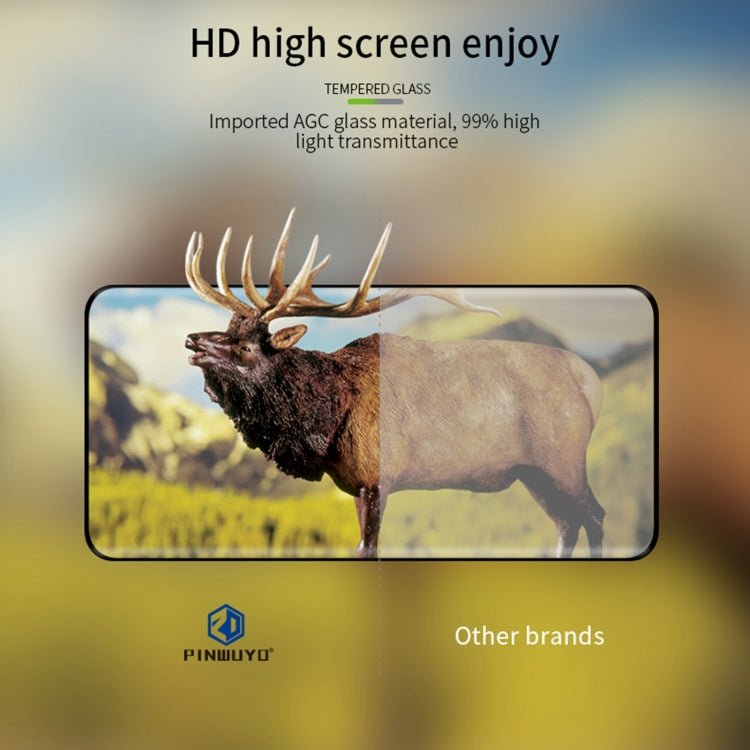 For Redmi Note 14 Pro 5G /14 Pro+ 5G PINWUYO 9H 3D Hot Bending Tempered Glass Film(Black) - free shipping - PMC Jewellery - Order now!