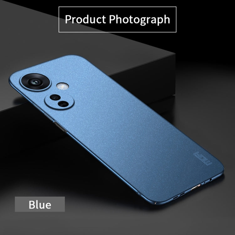 For OPPO K11X 5G MOFI Fandun Series Frosted PC Ultra-thin All-inclusive Phone Case(Blue) - OPPO Cases by MOFI | Online Shopping South Africa | PMC TechLife