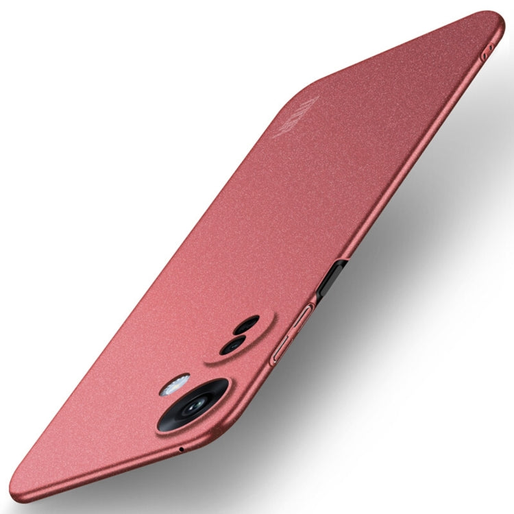 For OPPO K11X 5G MOFI Fandun Series Frosted PC Ultra-thin All-inclusive Phone Case(Red) - OPPO Cases by MOFI | Online Shopping South Africa | PMC TechLife