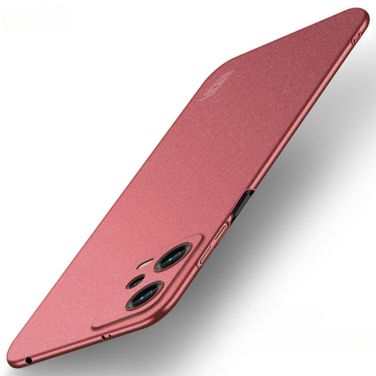 For Xiaomi Redmi Note 12 Global MOFI Fandun Series Frosted PC Ultra-thin All-inclusive Phone Case(Red) - Note 12 Pro Cases by MOFI | Online Shopping South Africa | PMC TechLife