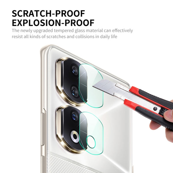 For Honor 90 Pro 10Sets ENKAY Hat-Prince 9H Rear Camera Lens Tempered Glass Film