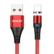 ENKAY 3A USB to 8 Pin Magnetic Fast Charging Data Cable with LED Light, Length:1m(Red) - Charging Cable & Head by ENKAY | Online Shopping South Africa | PMC TechLife | Buy Now Pay Later Mobicred