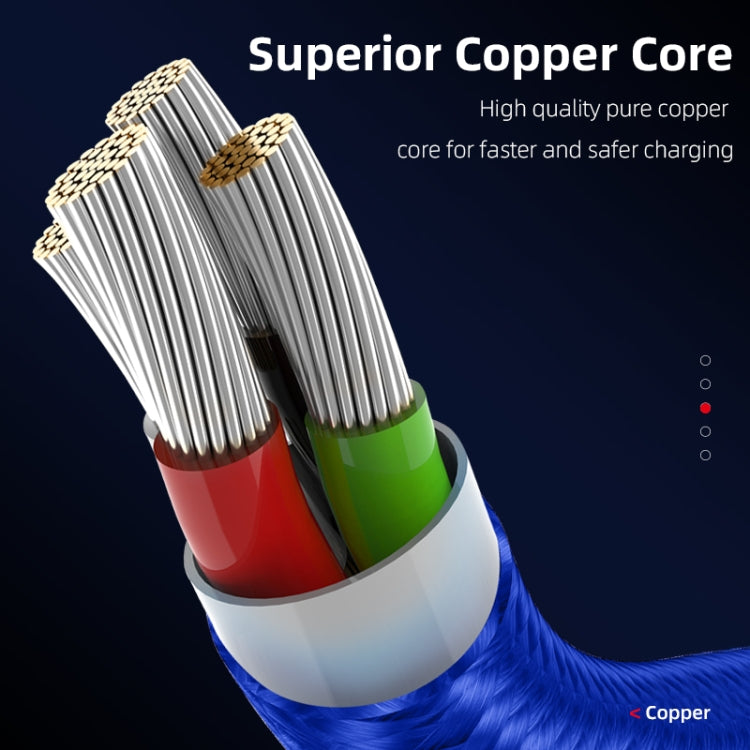 ENKAY 3A USB to 8 Pin Magnetic Fast Charging Data Cable with LED Light, Length:1m(Silver) - free shipping - PMC Jewellery - Order now!