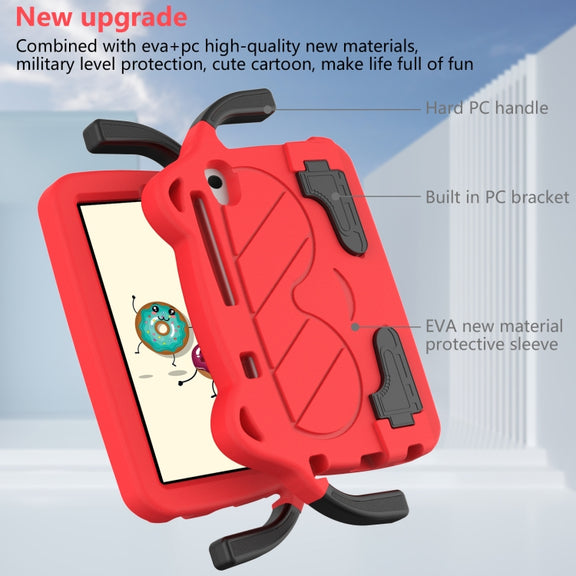 For Lenovo Tab M8 HD 8505F/X8705F 2rd Gen Ice Baby EVA Shockproof Hard PC Tablet Case(Red+Black)