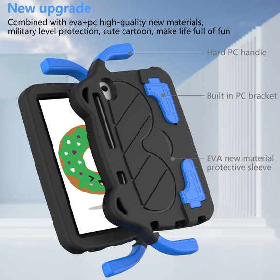 For Lenovo Tab M8 HD 8505F/X8705F 2rd Gen Ice Baby EVA Shockproof Hard PC Tablet Case(Black+Blue)